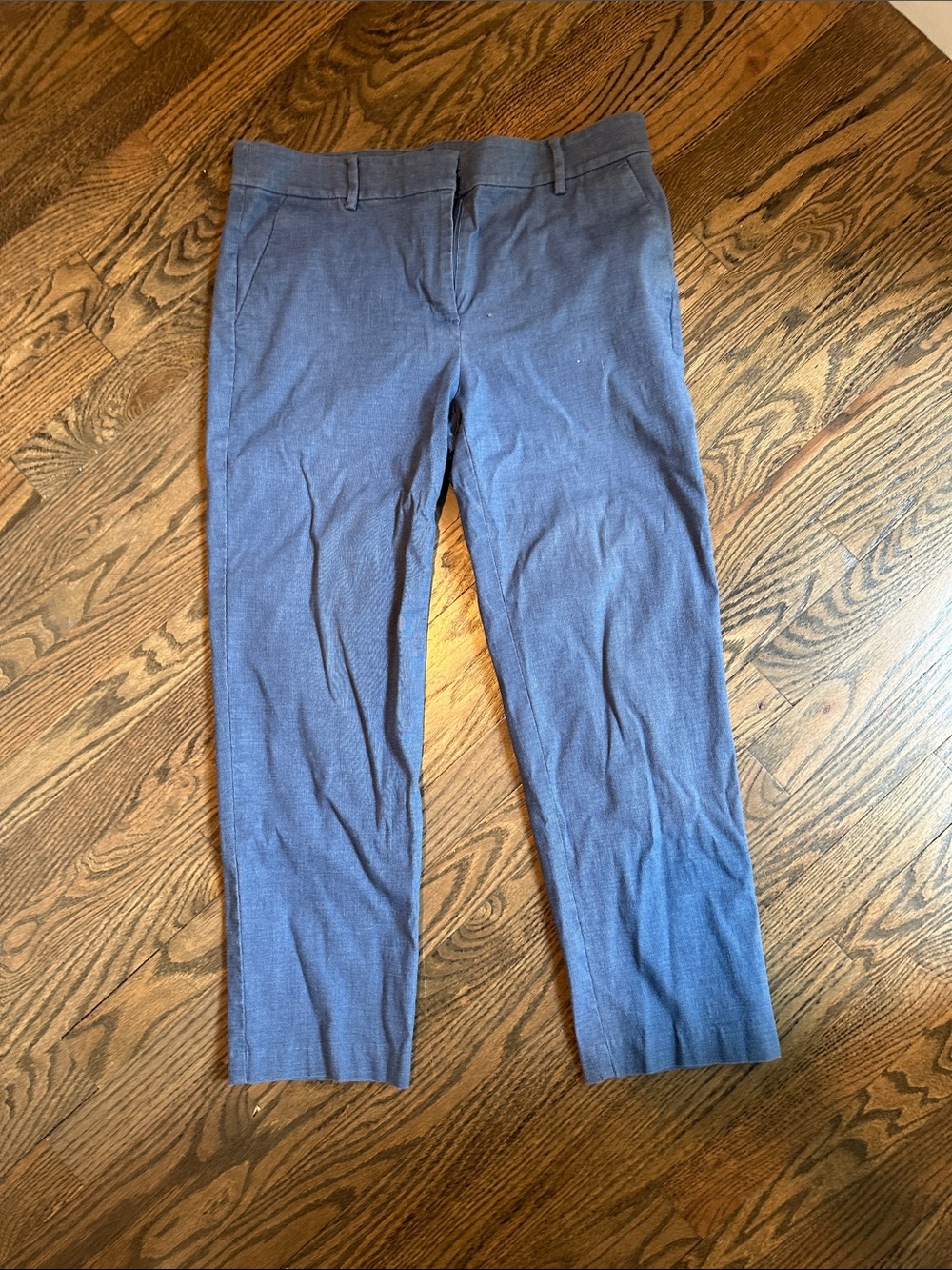 LOFT Women's Blue Cropped Dress Pants